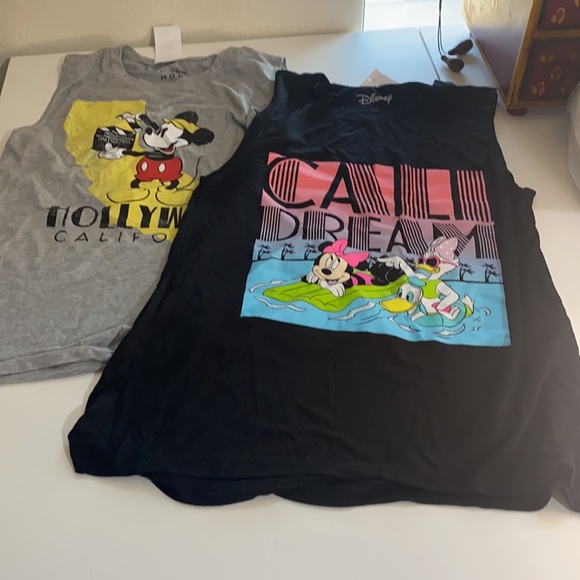 2 NEW Disney Shirts - Picture 1 of 7
